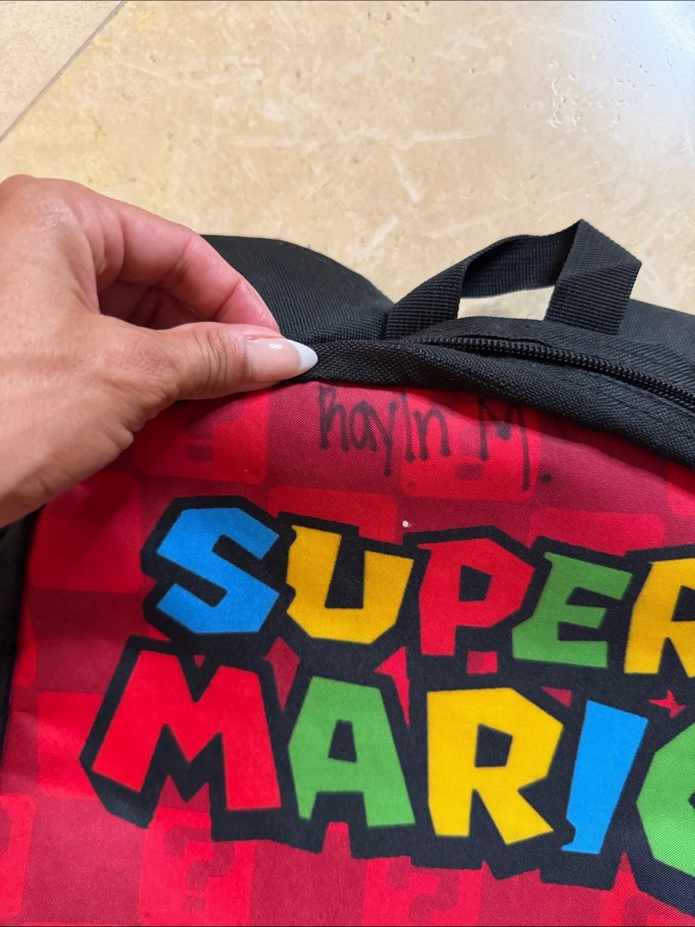 💙Nintendo Super Mario Bold Red Logo Backpack💙